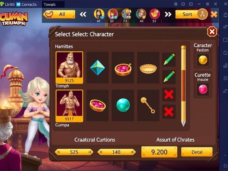 Character selection screen